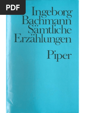 Bachmann 1980 Samtliche Erzahlungen Gesammelte Werke Band Ii