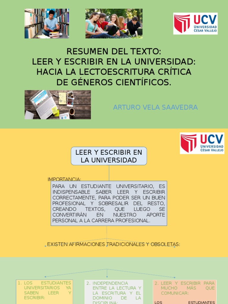 Leer y Escribir en La Universidad | PDF