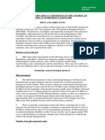 Final Regulatory Impact Assessment of The Control of Noise at Work Regulations 2005 Issue and Objectives