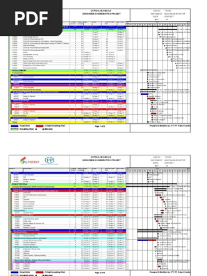 GGCP Project Schedule - Critical Schedule