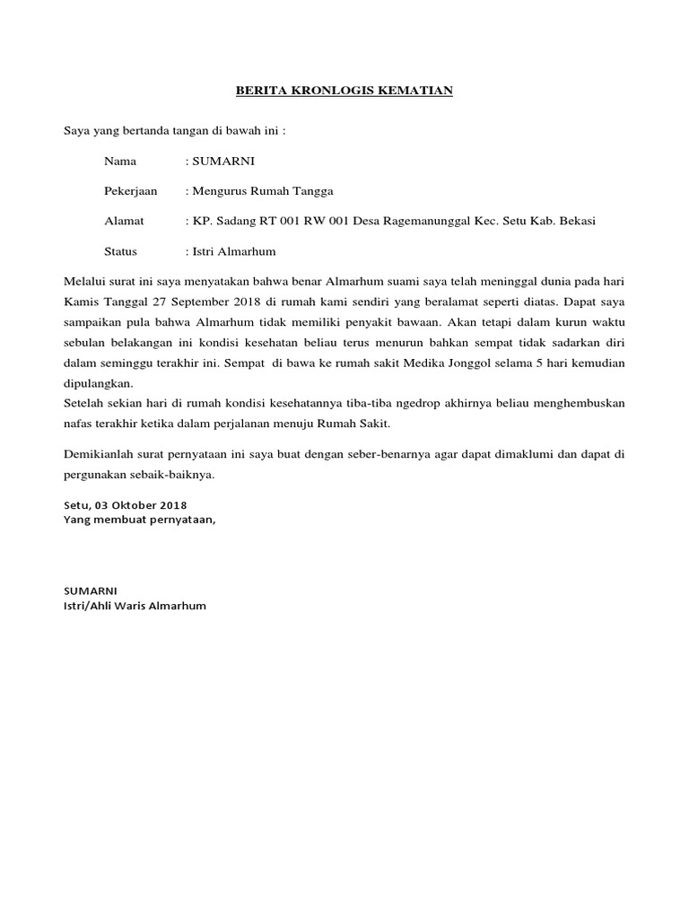Yuk Simak Surat Kronologi Kematian {Paling Baru|Paling Lengkap|Paling Update|Paling Bagus})}}