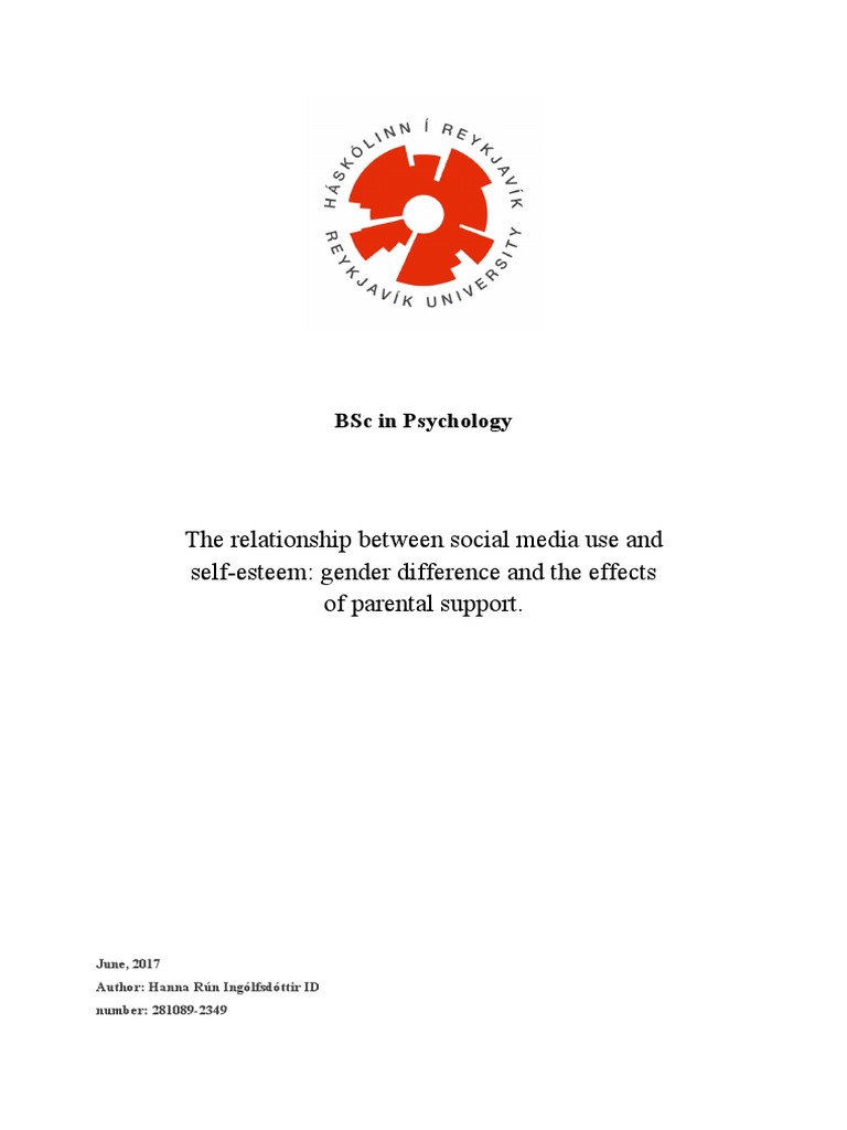 Social Media's Impact on Self-Esteem | PDF | Self Esteem | Social Media