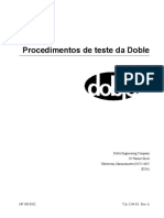 Procedimentos de Teste Doble - Português