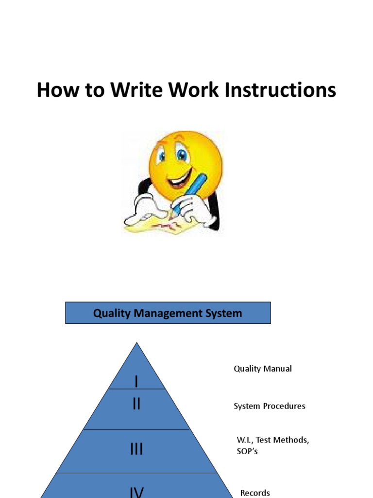 How to Write Effective Work Instructions | PDF | Quality Management ...