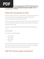 SAP Plant Connectivity (PCo)