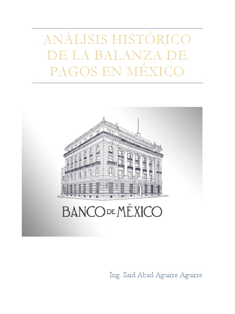 Análisis Histórico de La Balanza de Pagos en México | PDF | Balance de ...