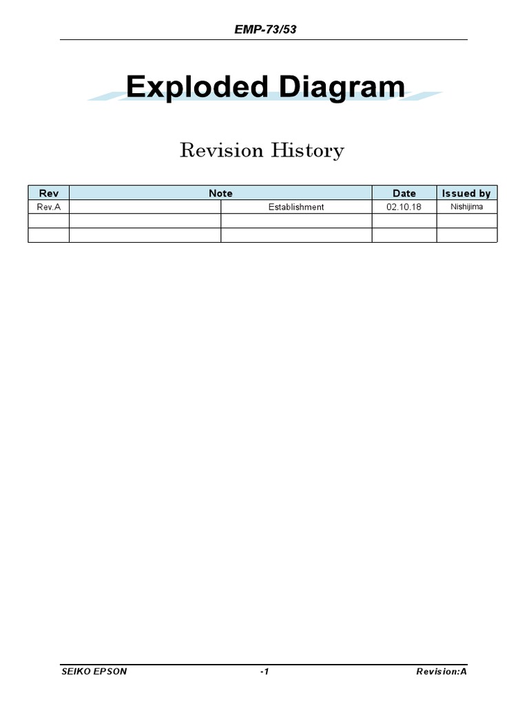 Epson EMP 50 Projector Exploded Diagram PDF | PDF