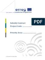 Subsidy Contract Project Code: . Priority Area: .