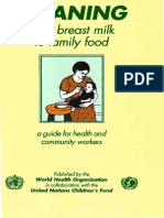From Breast Milk To Family Food: A Guide For Health and Community Workers