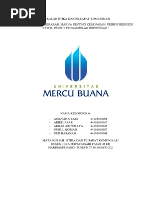 Makalah Etika Dan Filsafat Komunikasi 2 Docx