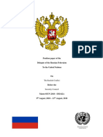 Position Paper - UNSC - Russian Federation