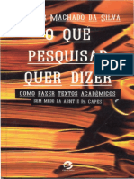 SILVA, Juremir Machado Da - O Que Pesquisar Quer Dizer 1-3