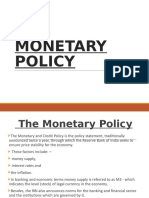 Monetary Policy Rbi PPT New