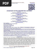 OVERVIEW OF MULTIBIOMETRIC SYSTEMS