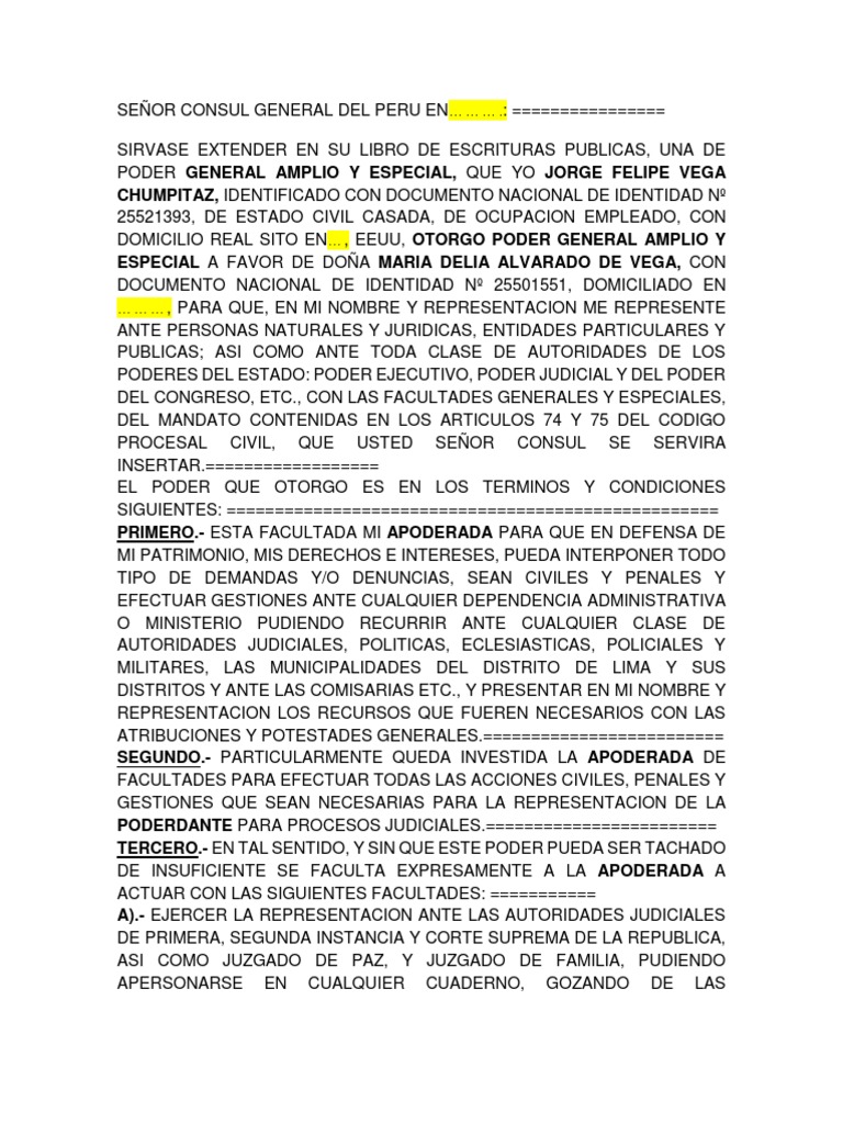 PODER Consular | PDF