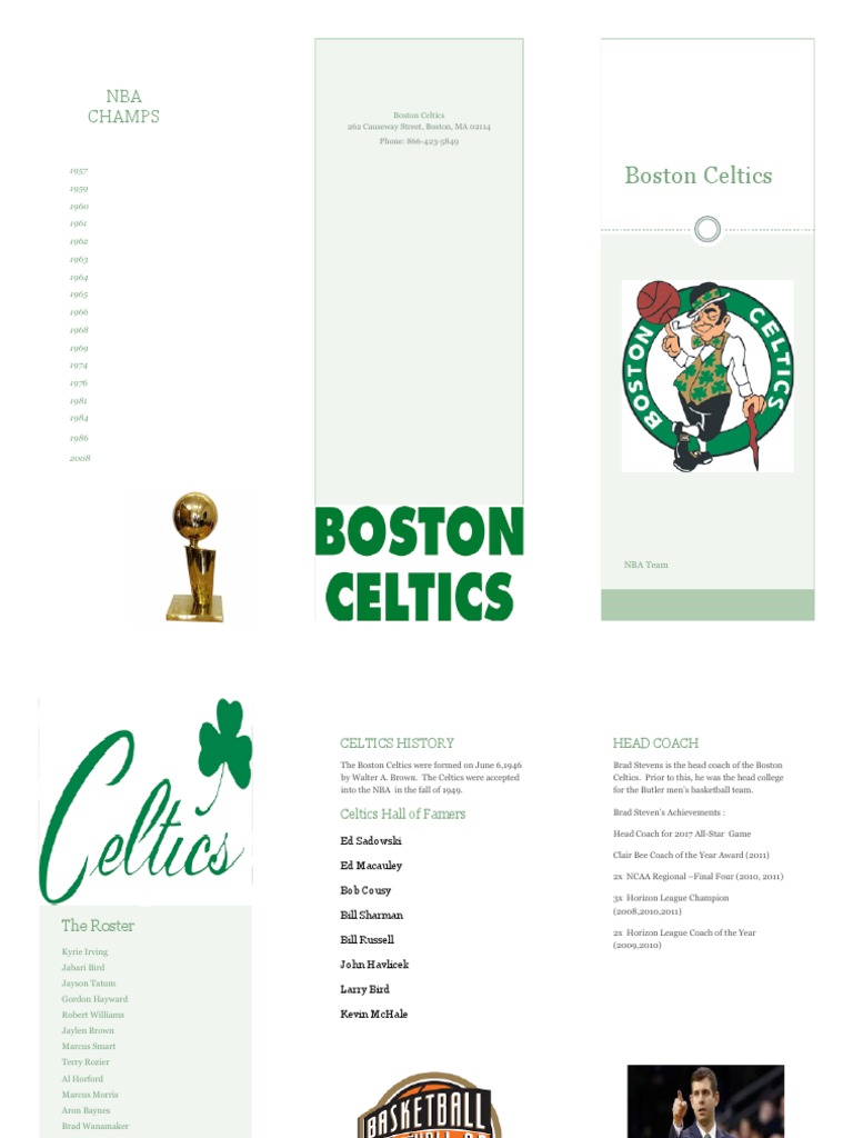 Boston Celtics Team Overview and History | PDF | Sports & Recreation