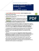 LOS DERECHOS DE INFORMACIÓN SANITARIA ,AUTONOMÍA DEL PACIENTE