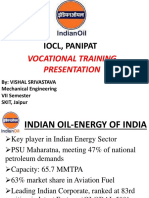 Iocl, Panipat: Vocational Training Presentation