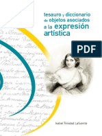Tesauro y Diccionario de Objetos Asociados A La Expresion Artistica