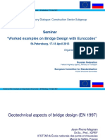 Seminar "Worked Examples On Bridge Design With Eurocodes": EU-Russia Regulatory Dialogue: Construction Sector Subgroup