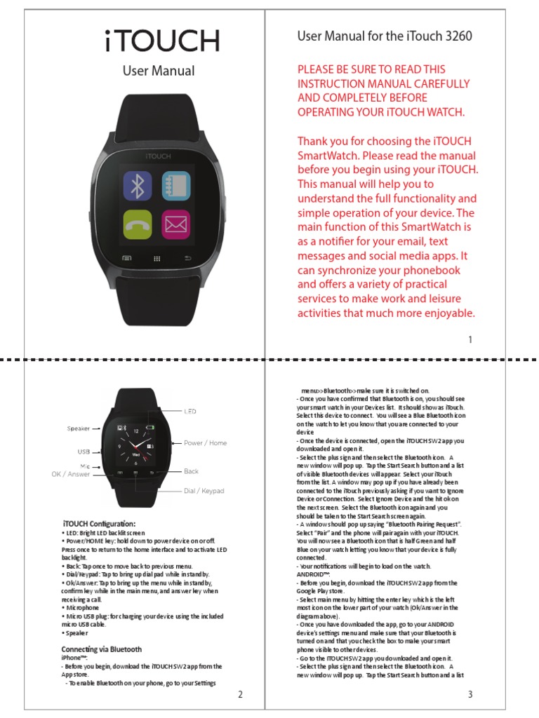 itouch sw2 watch