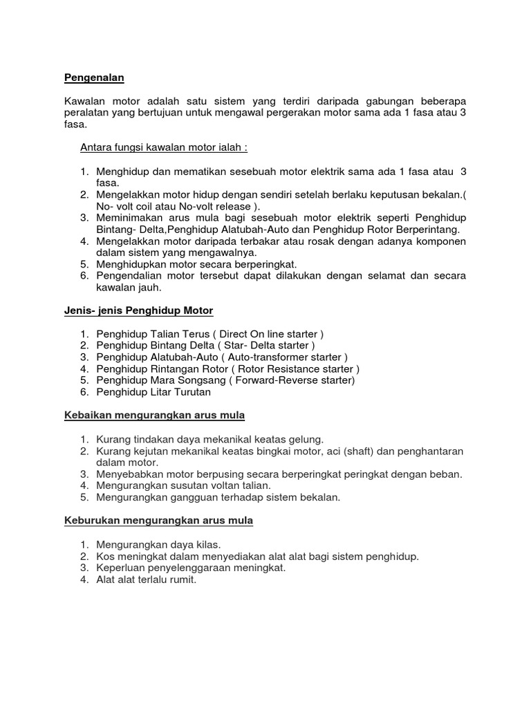 Kawalan Motor Pdf