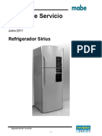 Mabe refrigerador Manual de Servicio Sirius Rev9