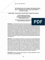 Thermal Characterization of Alumina Trihydrate Ath and Flammability Studies of Ath Filled Low Density Polyethylene