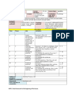 10 Focus 4 Lesson Plan Unit 1