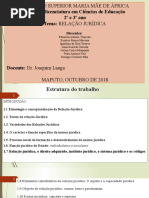 RELAÇÃO JURÍDICA