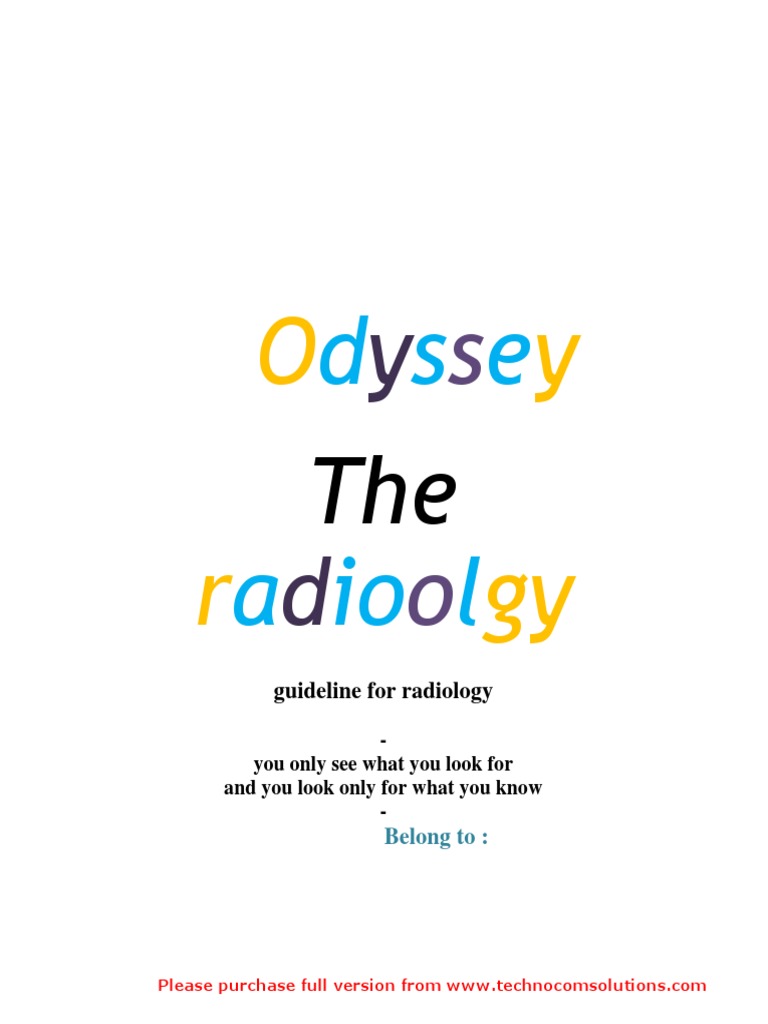 Radiology Guidelines Overview | PDF
