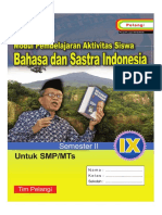 BHS IND SMP 9 Semester 2 Penulis MGMP Bahasa Indonesia Kota Bukittingga PDF