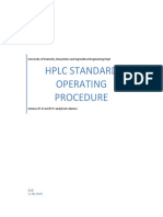 HPLC Column Usage