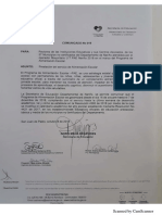 Comunicado PAE