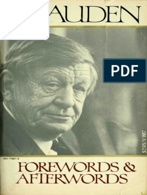 W H Auden Forewords and Afterwords PDF Hero Ancient Greece 