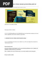 As Mudanças Nos Crimes Sexuais Promovidas Pela Lei 13.718_2018