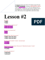 Lesson #2 - Wolof