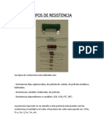 Tipos de Resistencia