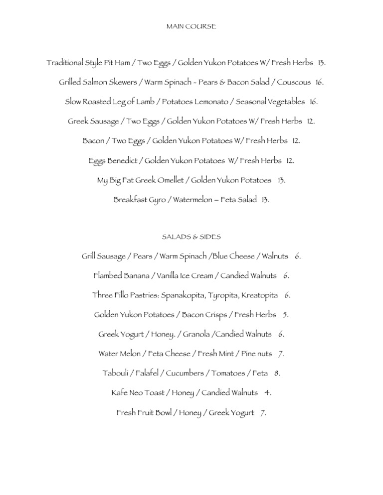 Main Course | PDF