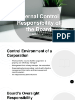 Internal Control Responsibility of The Board: Group 2