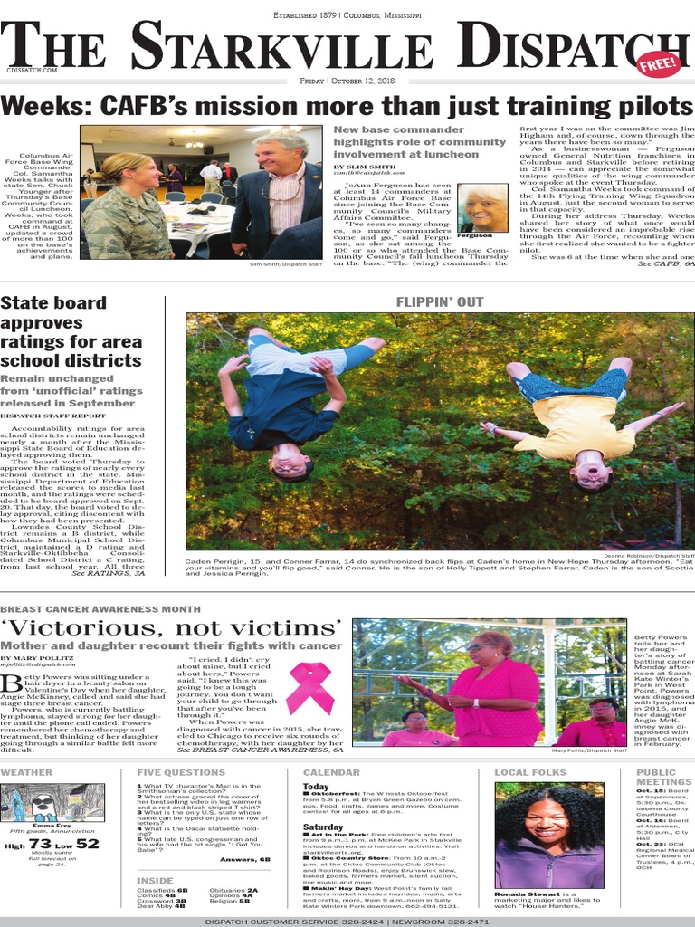 Starkville Dispatch Eedition 10-12-18 | PDF | United States Postal Service  | Storms