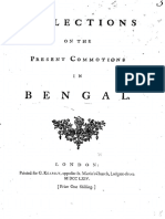 1764 - Reflections On The Present Commotions in Bengal