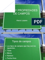 Tipos de Campos