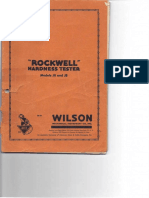 Rockwell Hardness Tester