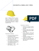 Tipos de Cascos Según La Norma Ansi y Tipos