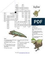 Reptile Crossword