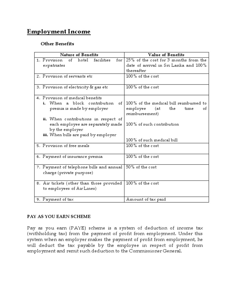 Understanding the PAYE Tax Scheme | PDF | Taxation | Payments