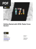 HFSS Radar Cross Section