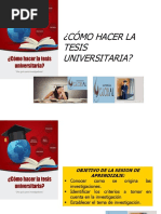 ¿Como Hacer La Tesis Universitaria?