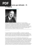 A Democracia Que Defendo - F. Hayek